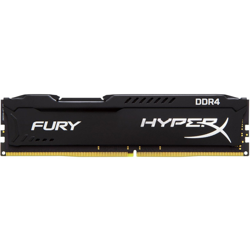 رم دسکتاپ 8 گیگابایت کینگستون مدل HyperX Fury DDR4 با فرکانس 2400 مگاهرتز، تایمینگ CL15 و هیت‌سینک حرارتی